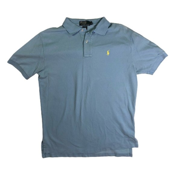 Mens Polo Ralph Lauren Short Sleeve Shirt Collar M - Picture 5 of 8